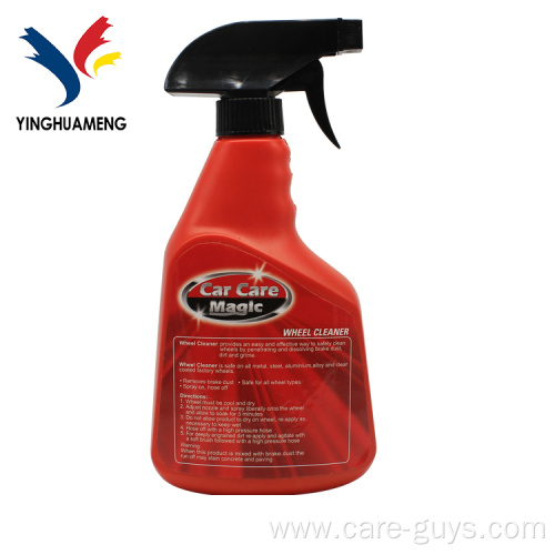 Concentrate solution rust remover tire shine wheel cleaner